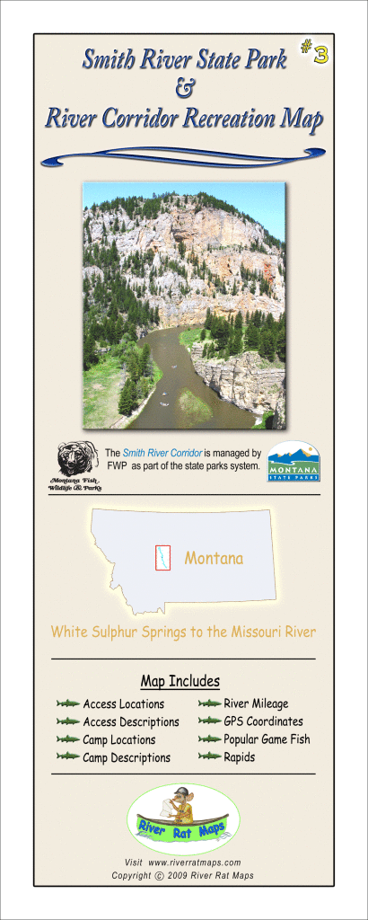 Smith River Map by River Rat Maps is detailed, durable and waterproof