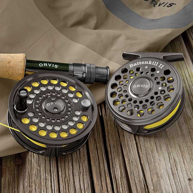 Orvis Battenkill Click and Pawl Fly Reel -classic styling, solid