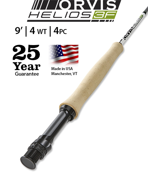 Orvis Helios 3F 9' 4-weight Fly Rod uber performance and American made