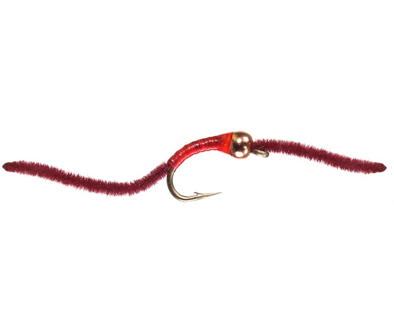 3-pack Red San Juan Worm Size 10 Gold Bead Head With V-rib Body Trout and  Panfish Fly Fishing Flies Hand Tied Trout Flies -  Sweden