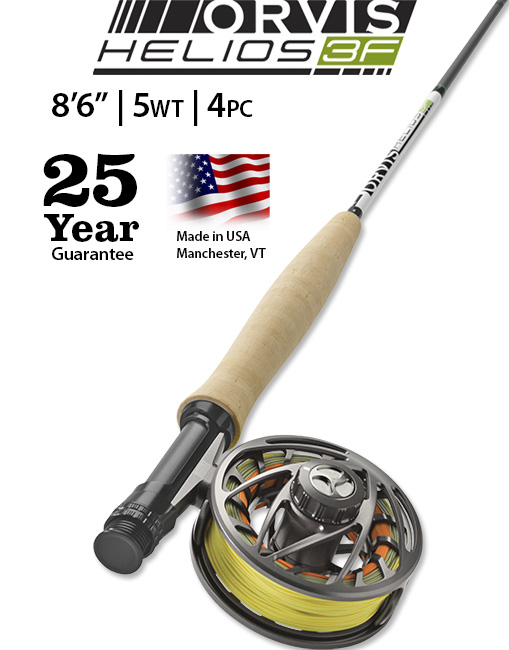 Orvis Helios 3F 8'6 5-weight Fly Rod uber performance and USA made