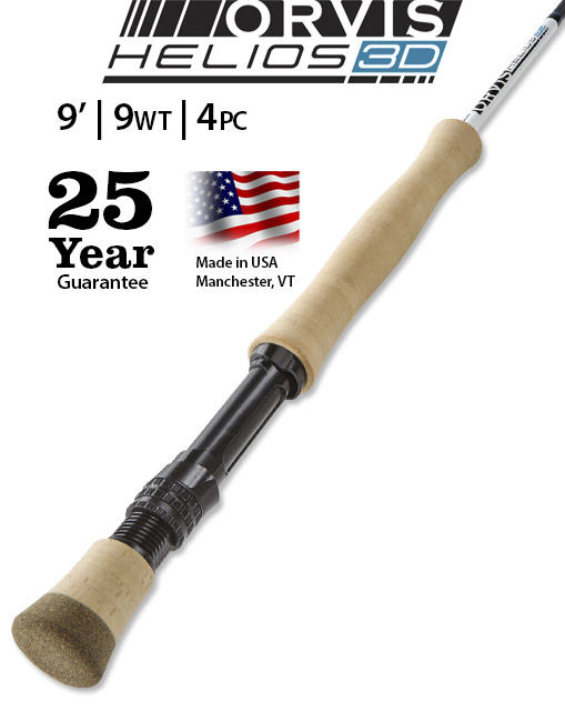 Orvis Helios 3D 9' 9-weight Fly Rod high performance and American made